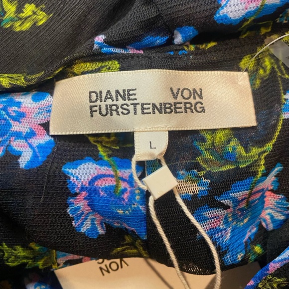 NWT Diane Von Furstenberg Women’s Rochelle Dress in August Floral Size Large - Picture 6 of 8